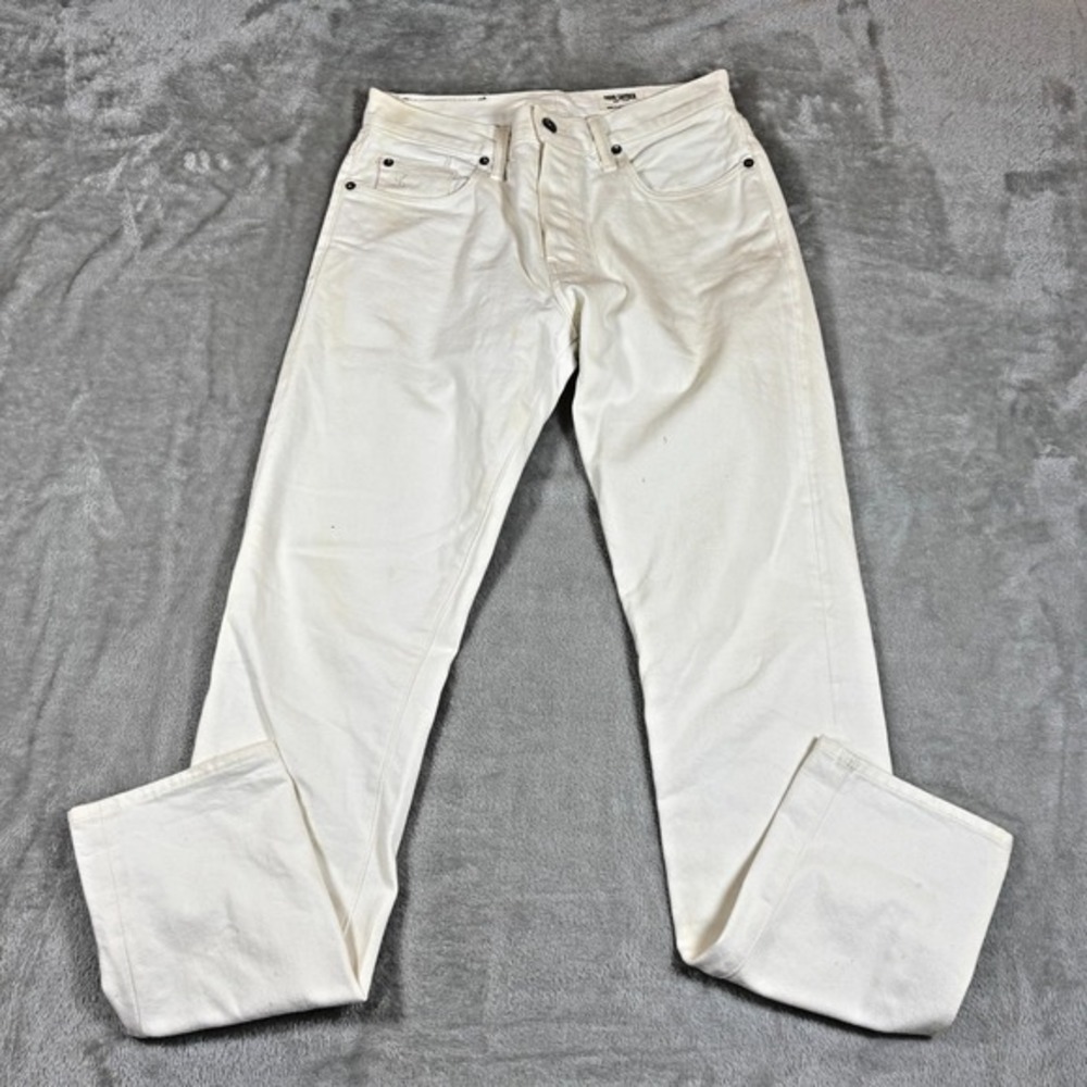 Todd Snyder Jeans Mens  28x31 White Selvedge Japanese Denim Stretch‎ Straight
